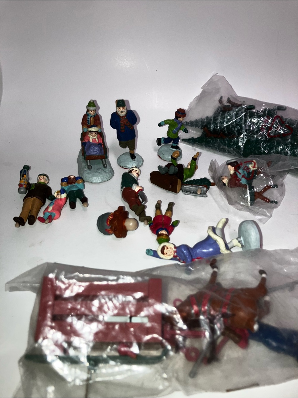 Department 56 Vintage Christmas Village Figurines Lot